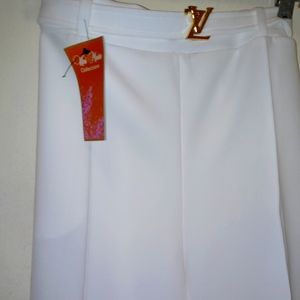 💝NEW💝Woman long pant white with the belt